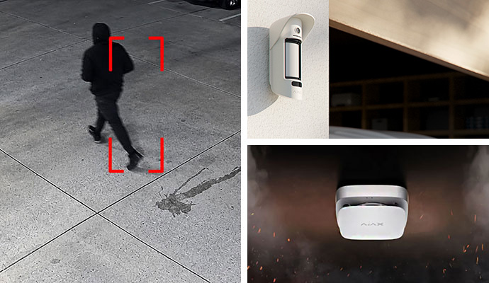 Collage of different alarm monitoring systems