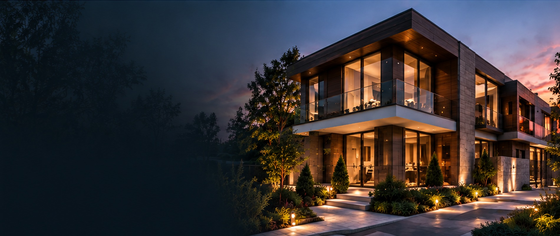 Smart home security system background