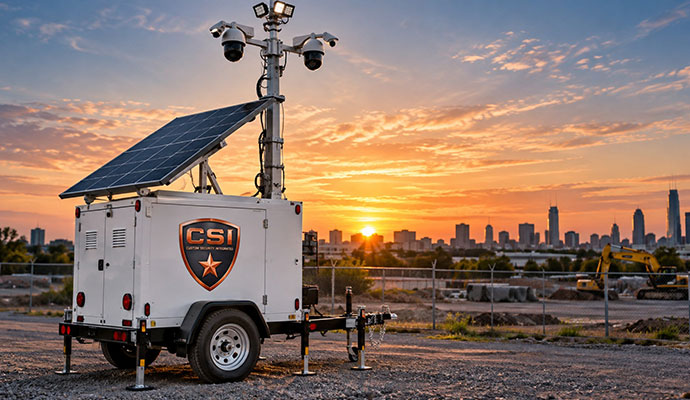 Custom Security Integrated mobile surveillance unit