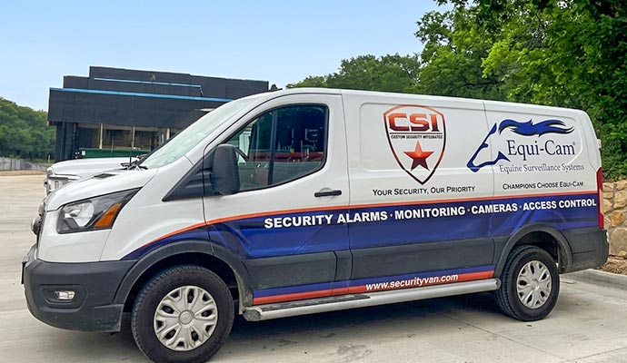 Custom Security Integrated service van