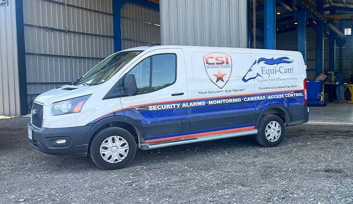 Custom Security Integrated service van
