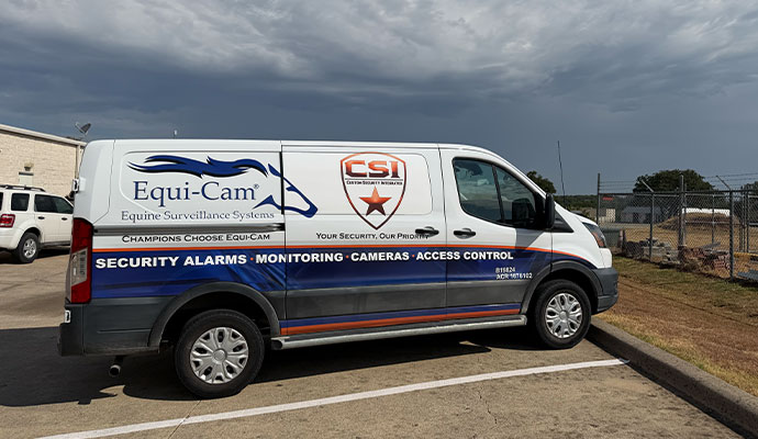 Custom Security Integrated service van